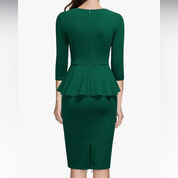 Miusol dress Women's XXL Retro Square Neck Ruffle Style Slim Business Pencil EUC - Picture 15 of 16